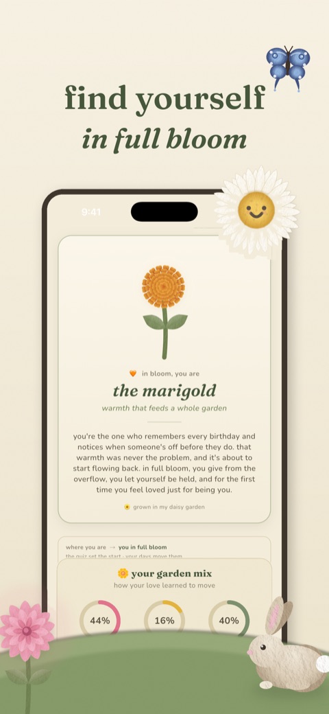 a bloom quiz result, the marigold
